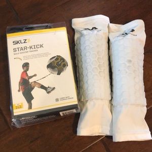 SKLZ Solo Soccer Trainer and Shin Guards